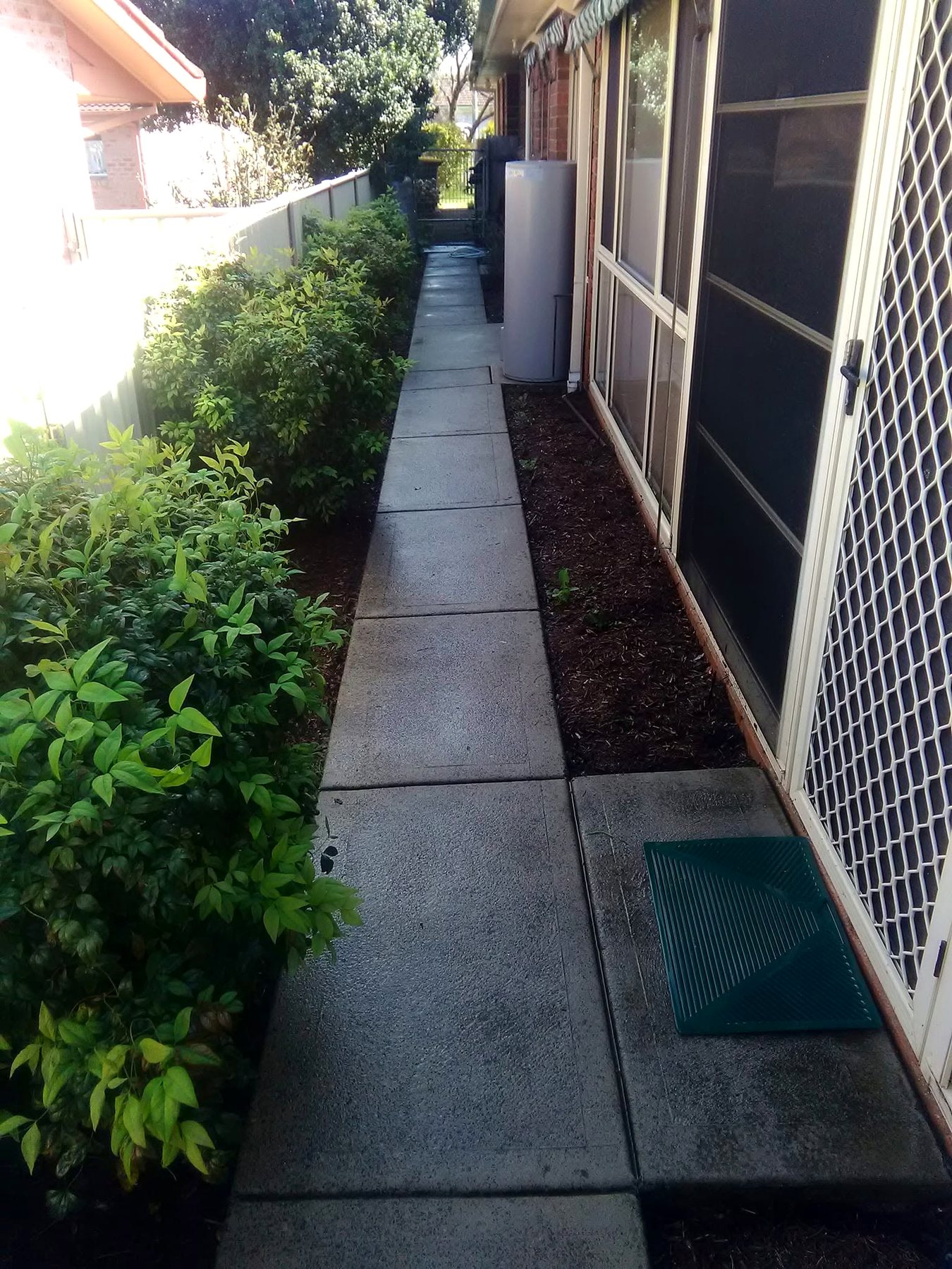 Side access after cleaning